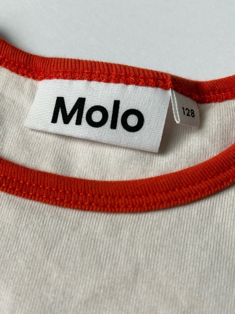 Molo Girls' Cream Graphic Ringer Tee - Picture 7 of 9